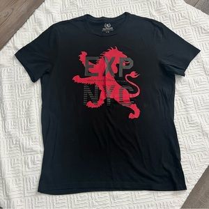 Express Men’s T-Shirt. Blk/Red. Nice quality. Size L.